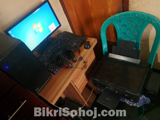 কম্পিউটার ফুল সেট আপ (প্রিন্টার সহ)